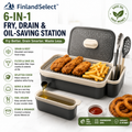 FinlandSelect™ 6-in-1 Fry, Drain & Oil-Saving Station