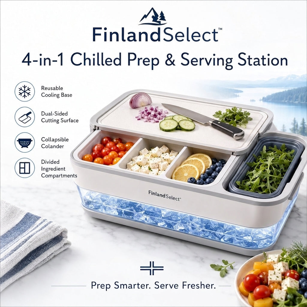 FinlandSelect™ 4-in-1 Chilled Prep & Serving Station