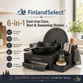 FinlandSelect™ 6-in-1 Cast-Iron Care, Rest & Seasoning Station