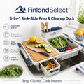 FinlandSelect™ 5-in-1 Sink-Side Prep & Cleanup Dock